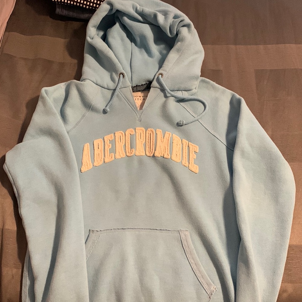 Abercrombie & Finch light blue hoodie